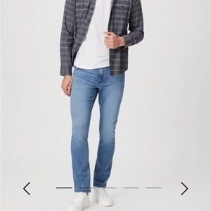 PAIGE Busted Knee Transcend Lennox Slim Jean Size 28